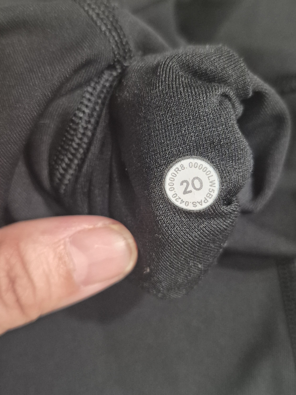 Lululemon Leggings Women Size 20 Black High Rise Cropped Pants Athletic Yoga - Picture 8 of 10